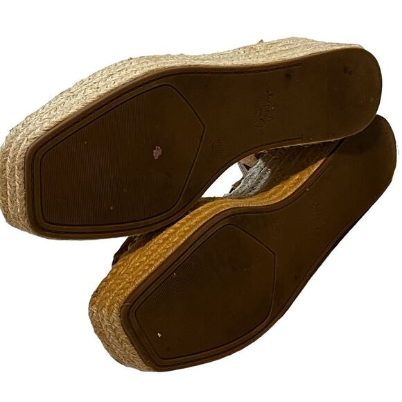 Crown Vintage Espadrille Sandals 8 1/2M 8.5 (long fits like a 9) ankle strap - Picture 12 of 13